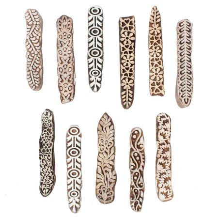 Set Of 11 Piece New Wooden Printing Block